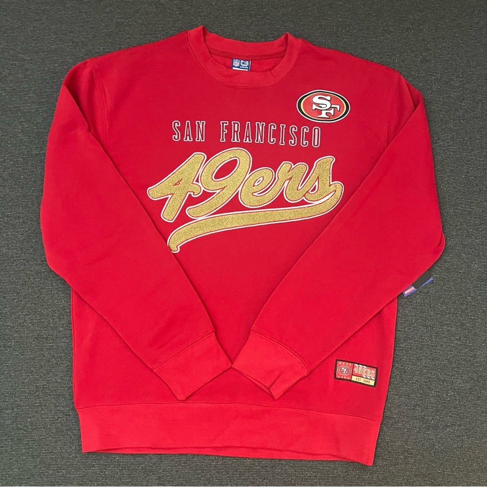 San Francisco 49ers (Men’s size Large) Crew Neck Fleeced Lined NFL Sweatshirt